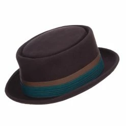 Jeanne Simmons Men's Wool Felt Pork Pie Fedora 9 Jeanne Simmons Men's Wool Felt Pork Pie Fedora -Adams Shop dd001pp dk chocolate 3