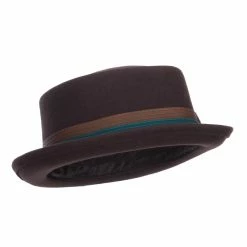Jeanne Simmons Men's Wool Felt Pork Pie Fedora 10 Jeanne Simmons Men's Wool Felt Pork Pie Fedora -Adams Shop dd001pp dk chocolate 4