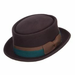 Jeanne Simmons Men's Wool Felt Pork Pie Fedora 11 Jeanne Simmons Men's Wool Felt Pork Pie Fedora -Adams Shop dd001pp dk chocolate 5