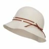 Jeanne Simmons Women's Double Tie Wool Cloche Hat
