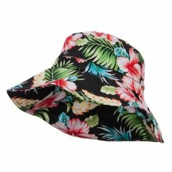 MG Ladies Wide Brim Floral Hat