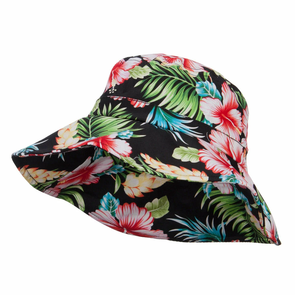 MG Ladies Wide Brim Floral Hat 3 MG Ladies Wide Brim Floral Hat
