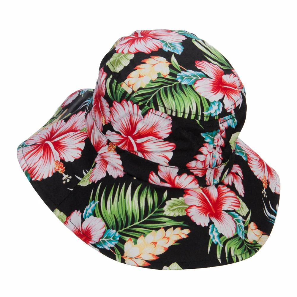 MG Ladies Wide Brim Floral Hat 4 MG Ladies Wide Brim Floral Hat - Image 2