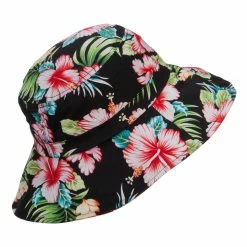 MG Ladies Wide Brim Floral Hat 19 MG Ladies Wide Brim Floral Hat -Adams Shop df001cr black 3