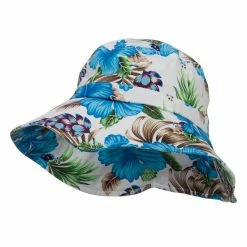 MG Ladies Wide Brim Floral Hat 22 MG Ladies Wide Brim Floral Hat -Adams Shop df002cr blue 1