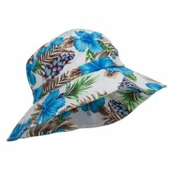 MG Ladies Wide Brim Floral Hat 25 MG Ladies Wide Brim Floral Hat -Adams Shop df002cr blue 4
