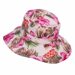 MG Ladies Wide Brim Floral Hat 28 MG Ladies Wide Brim Floral Hat -Adams Shop df003cr pink 2