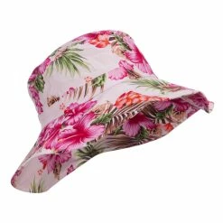 MG Ladies Wide Brim Floral Hat 30 MG Ladies Wide Brim Floral Hat -Adams Shop df003cr pink 4