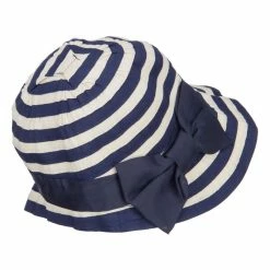 Jeanne Simmons Girl's Spiral Design Bow Bucket Hat -Adams Shop dl001bh blue 3