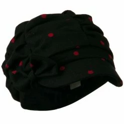 Jeanne Simmons Dagny Polka Dot Newsboy Hat
