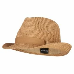 Something Special Ladies Paper Fedora Hat With Sequins And Lurex -Adams Shop dp002sf natural gold 1