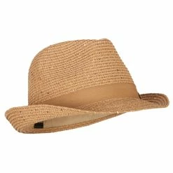 Something Special Ladies Paper Fedora Hat With Sequins And Lurex -Adams Shop dp002sf natural gold 4