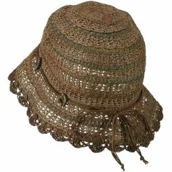 Jeanne Simmons Women's Toyo Cloche Hat With Swirl Detail -Adams Shop ds001cr 2