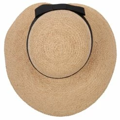 Jeanne Simmons Women's Raffia Braid Bow Ribbon Band Accented Large Brim Sun Hat 16 Jeanne Simmons Women's Raffia Braid Bow Ribbon Band Accented Large Brim Sun Hat -Adams Shop ef001fw black natural 5