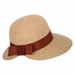 Jeanne Simmons Women's Raffia Braid Bow Ribbon Band Accented Large Brim Sun Hat 19 Jeanne Simmons Women's Raffia Braid Bow Ribbon Band Accented Large Brim Sun Hat -Adams Shop ef002fw brown natural 3