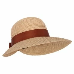 Jeanne Simmons Women's Raffia Braid Bow Ribbon Band Accented Large Brim Sun Hat 20 Jeanne Simmons Women's Raffia Braid Bow Ribbon Band Accented Large Brim Sun Hat -Adams Shop ef002fw brown natural 4