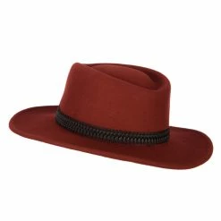 Jeanne Simmons Women's Designed Band Accented Pinched Top Large Brim Wool Fedora Hat 13 Jeanne Simmons Women's Designed Band Accented Pinched Top Large Brim Wool Fedora Hat -Adams Shop eg001cf rust 2