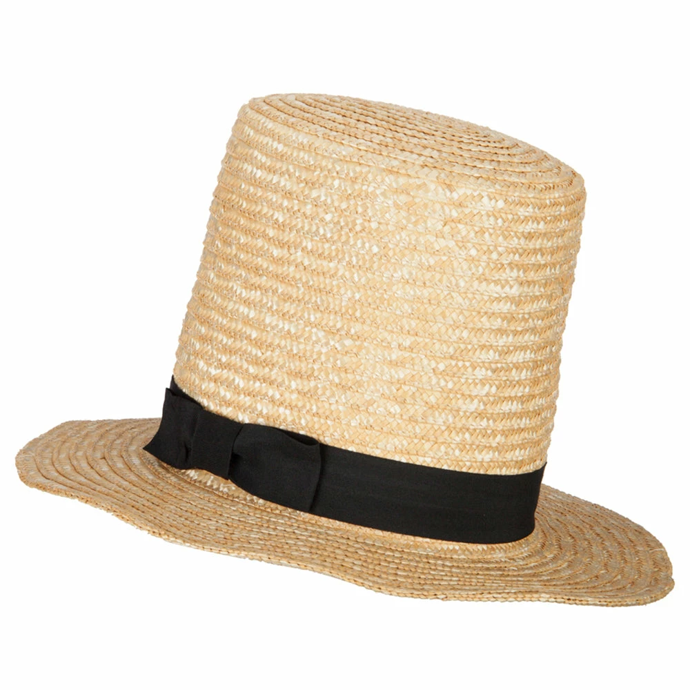 Something Special Extra High Wheat Straw Fedora Top Hat 4 Something Special Extra High Wheat Straw Fedora Top Hat - Image 2