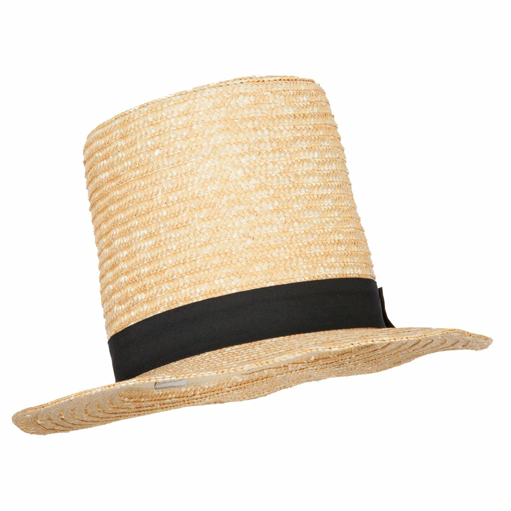 Something Special Extra High Wheat Straw Fedora Top Hat 6 Something Special Extra High Wheat Straw Fedora Top Hat - Image 4
