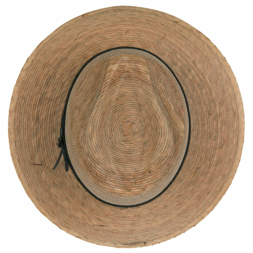 Jeanne Simmons Men's Palm Braid Leather Band Fedora Hat 7 Jeanne Simmons Men's Palm Braid Leather Band Fedora Hat - Image 5