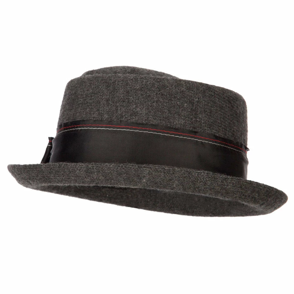 Jeanne Simmons Women's Wool Blend Ribbon Band And Bow Trim Pork Pie Fedora Hat 3 Jeanne Simmons Women's Wool Blend Ribbon Band And Bow Trim Pork Pie Fedora Hat