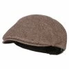 MG Men's Polyester Wool Blend Ivy Cap -Adams Shop ep001ic brown 1