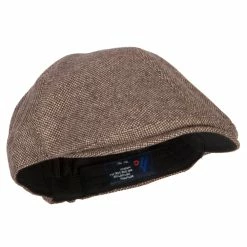 MG Men's Polyester Wool Blend Ivy Cap -Adams Shop ep001ic brown 4