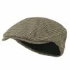 MG Elastic Plaid Fashion Ivy Cap -Adams Shop ep001sic khaki 1