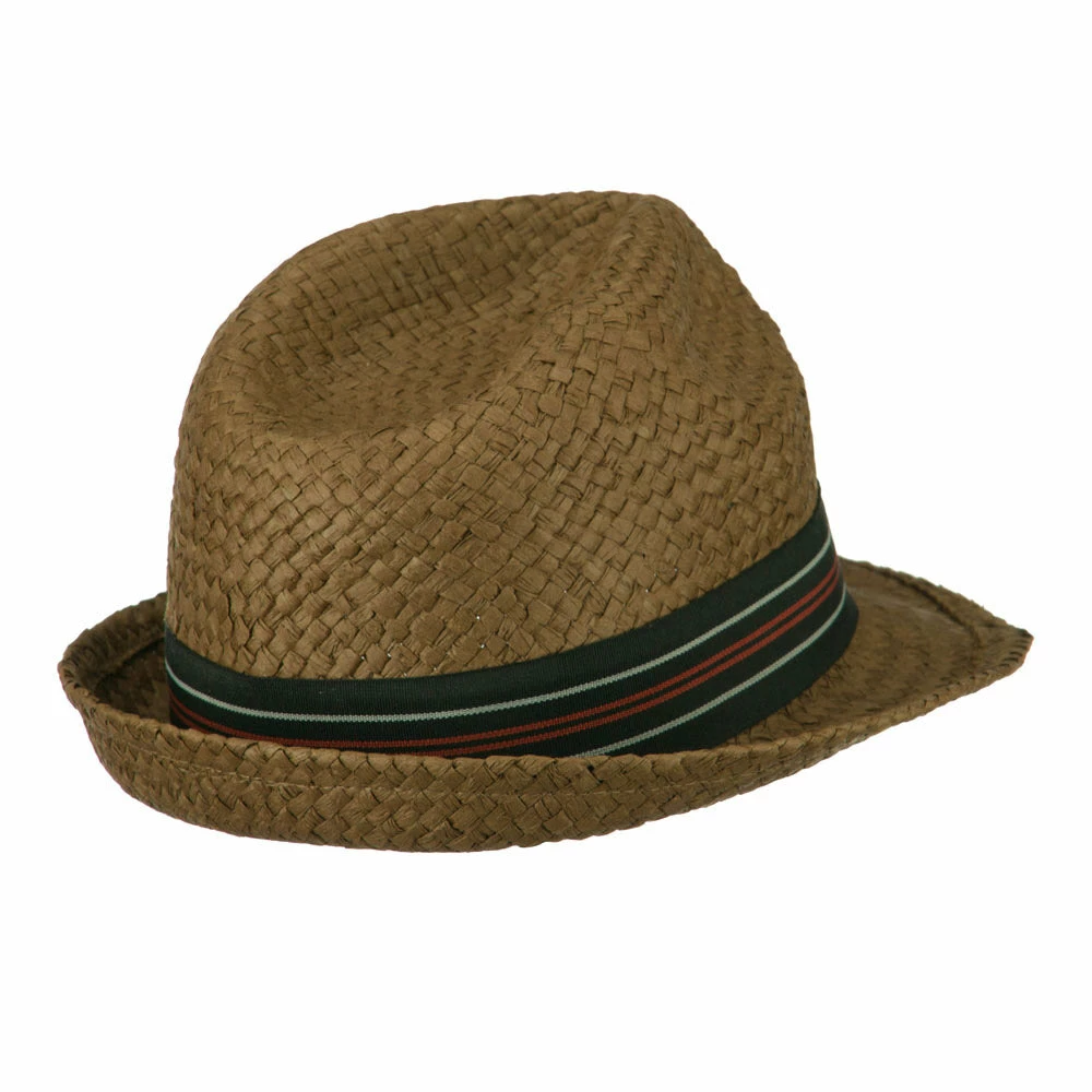 Jeanne Simmons Boy's Paper Woven Stripeband Fedora 5 Jeanne Simmons Boy's Paper Woven Stripeband Fedora - Image 3