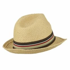 Jeanne Simmons Boy's Paper Woven Stripeband Fedora 19 Jeanne Simmons Boy's Paper Woven Stripeband Fedora -Adams Shop et002cf tan 3 3