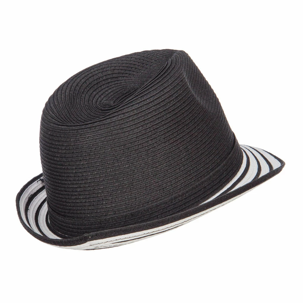 Hatiya Buckle Band Paper Braid Fedora 5 Hatiya Buckle Band Paper Braid Fedora - Image 3