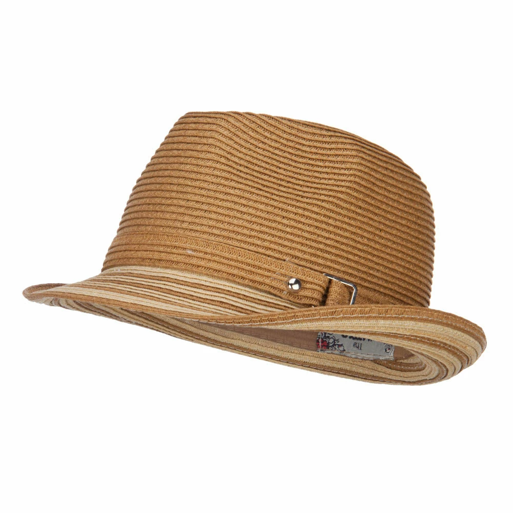 Hatiya Buckle Band Paper Braid Fedora 8 Hatiya Buckle Band Paper Braid Fedora - Image 6