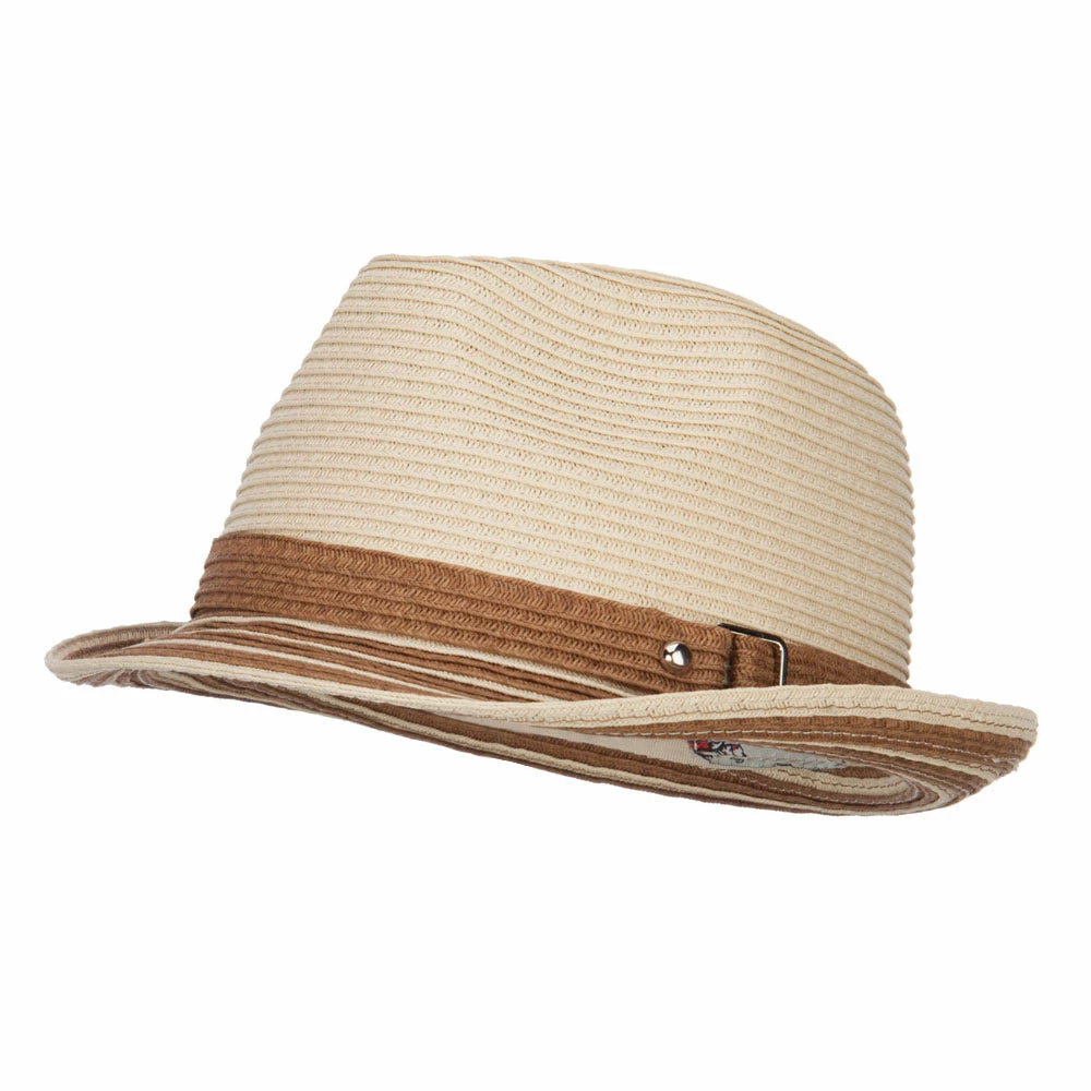 Hatiya Buckle Band Paper Braid Fedora 13 Hatiya Buckle Band Paper Braid Fedora - Image 11