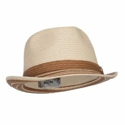 Hatiya Buckle Band Paper Braid Fedora 30 Hatiya Buckle Band Paper Braid Fedora -Adams Shop fd003sf natural 4 1