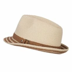 Hatiya Buckle Band Paper Braid Fedora 31 Hatiya Buckle Band Paper Braid Fedora -Adams Shop fd003sf natural 5 1