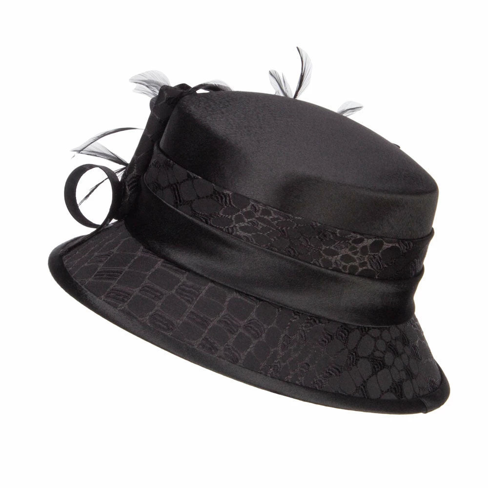 Something Special Cloche Flat Top Fashion Organza Hat 4 Something Special Cloche Flat Top Fashion Organza Hat - Image 2