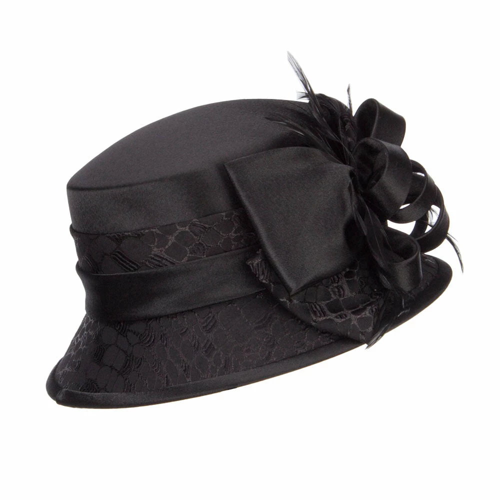 Something Special Cloche Flat Top Fashion Organza Hat 5 Something Special Cloche Flat Top Fashion Organza Hat - Image 3