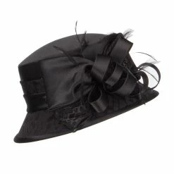 Something Special Cloche Flat Top Fashion Organza Hat 21 Something Special Cloche Flat Top Fashion Organza Hat -Adams Shop fg001fy black 5