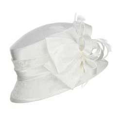 Something Special Cloche Flat Top Fashion Organza Hat 24 Something Special Cloche Flat Top Fashion Organza Hat -Adams Shop fg002fy cream 3