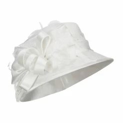 Something Special Cloche Flat Top Fashion Organza Hat 25 Something Special Cloche Flat Top Fashion Organza Hat -Adams Shop fg002fy cream 4
