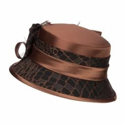 Something Special Cloche Flat Top Fashion Organza Hat 28 Something Special Cloche Flat Top Fashion Organza Hat -Adams Shop fg003fy pecan 2