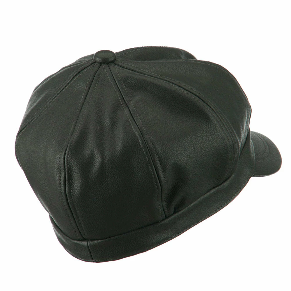 City Hunter Faux Leather Spitfire Hat 5 City Hunter Faux Leather Spitfire Hat - Image 3