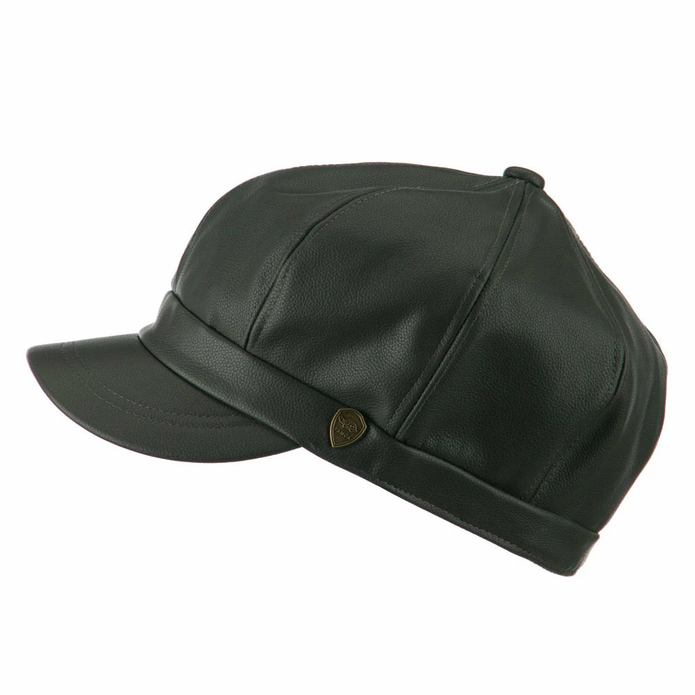 City Hunter Faux Leather Spitfire Hat 7 City Hunter Faux Leather Spitfire Hat - Image 5