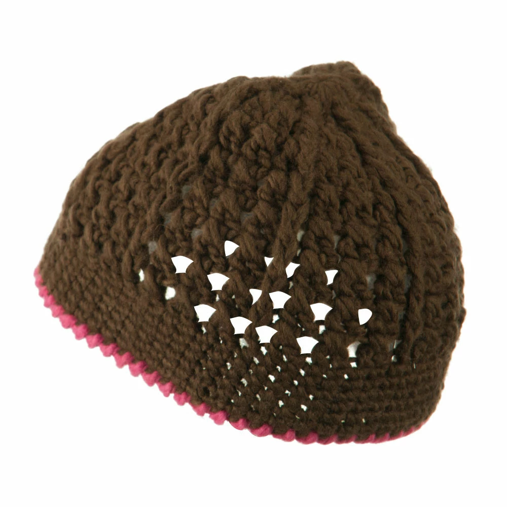 Jeanne Simmons Girl's Flower And Leaf Knit Cap 10 Jeanne Simmons Girl's Flower And Leaf Knit Cap - Image 8