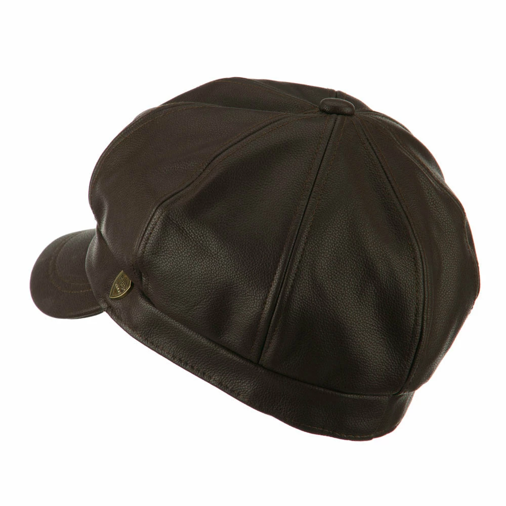 City Hunter Faux Leather Spitfire Hat 9 City Hunter Faux Leather Spitfire Hat - Image 7