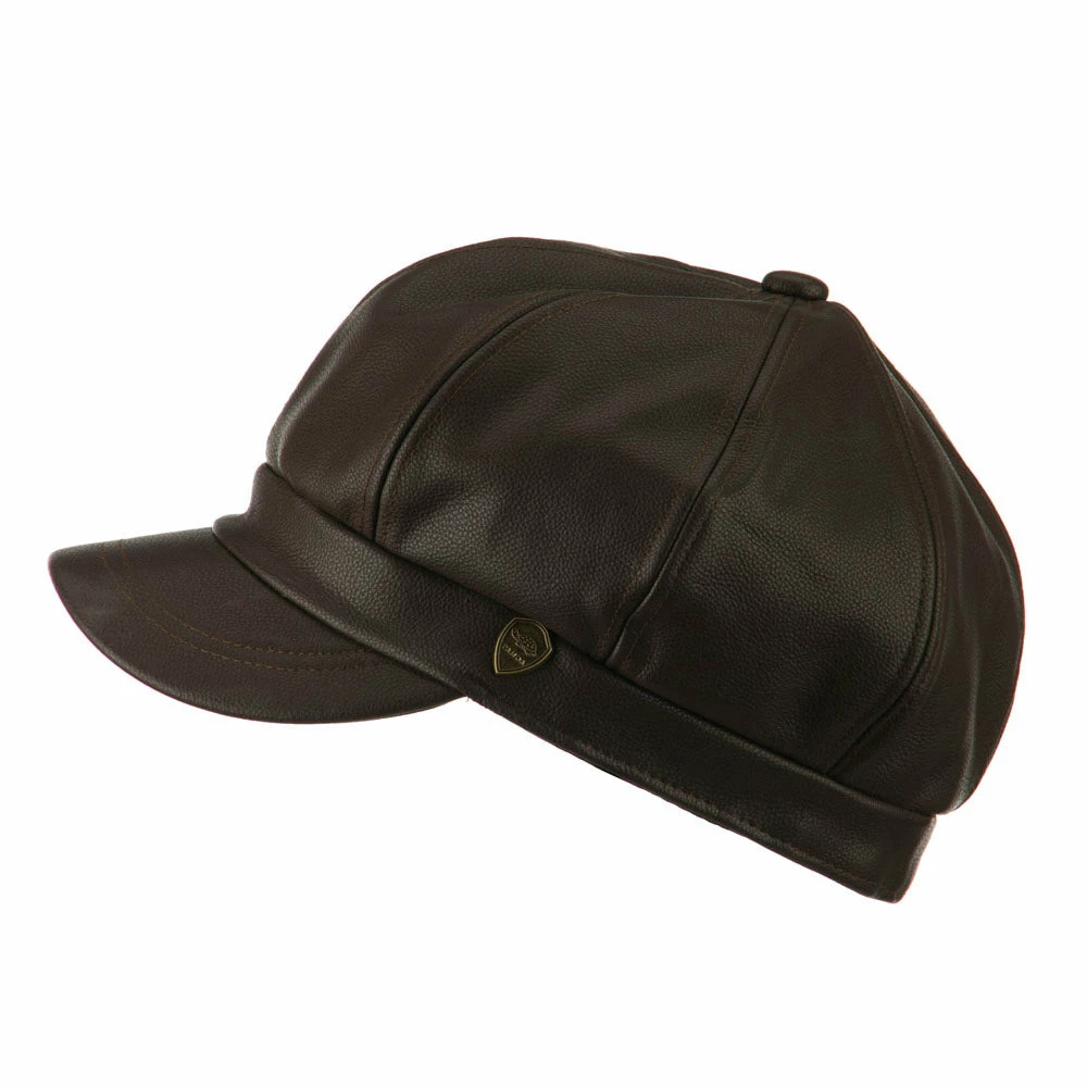City Hunter Faux Leather Spitfire Hat 12 City Hunter Faux Leather Spitfire Hat - Image 10