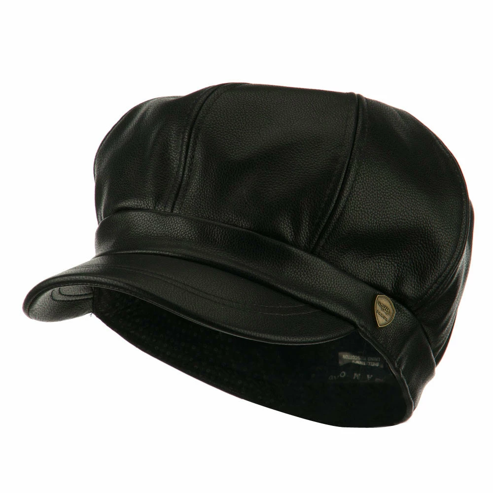 City Hunter Faux Leather Spitfire Hat 13 City Hunter Faux Leather Spitfire Hat - Image 11