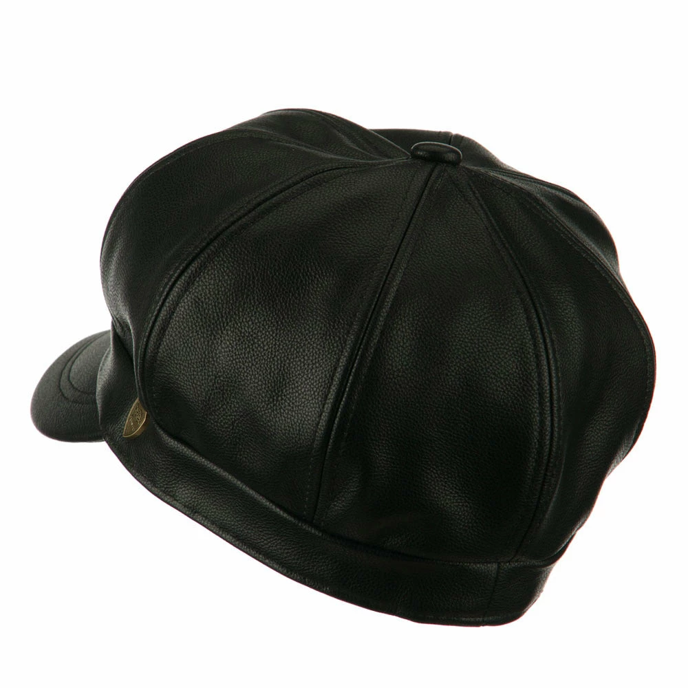 City Hunter Faux Leather Spitfire Hat 14 City Hunter Faux Leather Spitfire Hat - Image 12