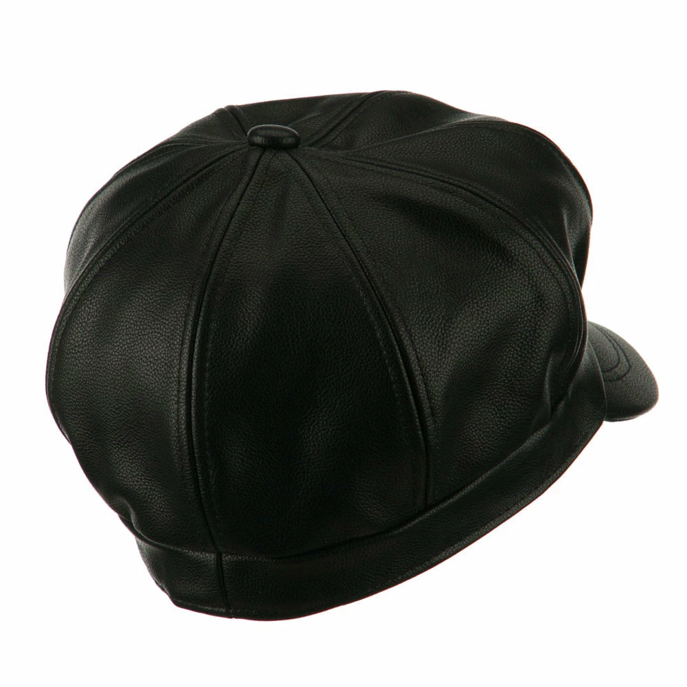 City Hunter Faux Leather Spitfire Hat 15 City Hunter Faux Leather Spitfire Hat - Image 13
