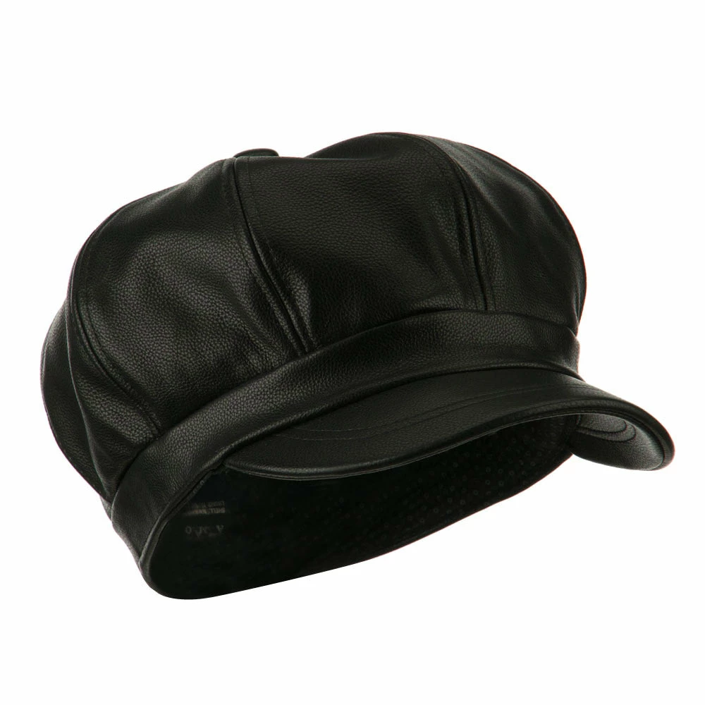 City Hunter Faux Leather Spitfire Hat 16 City Hunter Faux Leather Spitfire Hat - Image 14